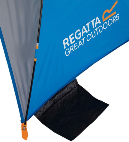 Regatta Strandtent RCE050-70G blue polyester outdoor sport and camping tent, suitable for hiking and outdoor adventures.