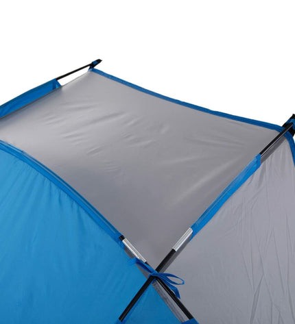 Regatta Strandtent Regatta RCE050-70G in blue polyester, lightweight outdoor camping and outdoor activity tent.