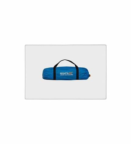 Blue Regatta Strandtent RCE050-70G polyester outdoor camping tent set up in nature for outdoor activities.