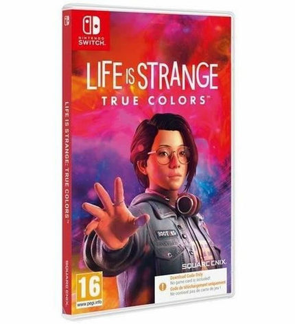 Square Enix Life Is Strange: True Colors Switch video game cartridge for plug-and-play consoles, featuring colorful artwork.