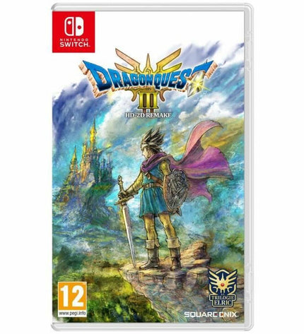 Square Enix Dragon Quest III HD-2D Remake Switch video game cartridge for electronic plug-and-play gaming consoles.