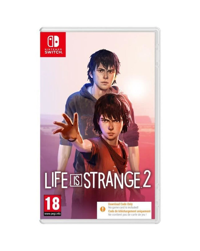 Square Enix Life is Strange 2 Switch video game cartridge for electronic plug & play consoles, with artwork visible on the packaging