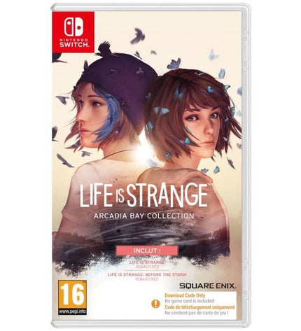 Square Enix Life is Strange Arcadia Bay Collection Switch videogame cartridge for electronic plug & play console, with game artwork visible
