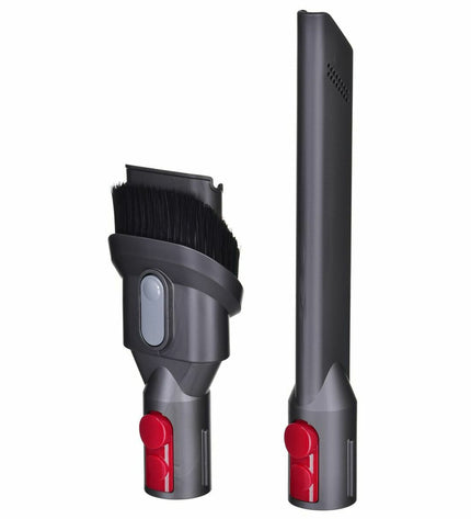 Dyson V15 Detect Absolute cordless steelstofzuiger with vacuum nozzle and digital display for home cleaning.