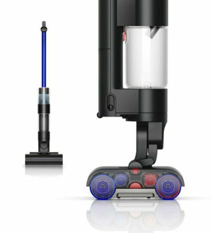 Dyson WashG1 electric mop in black, designed for home cleaning and household chores, with a sleek modern appearance.
