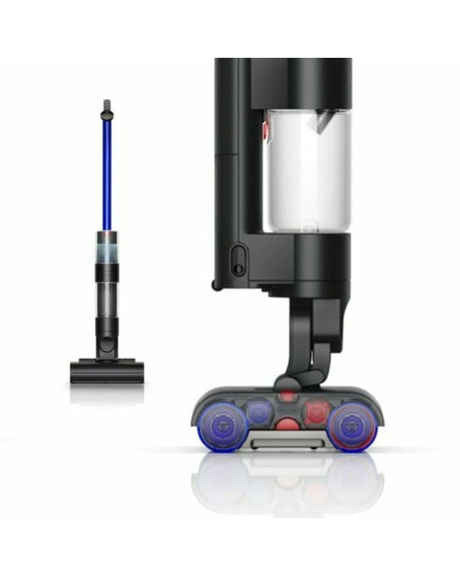 Dyson WashG1 electric mop in black, designed for home cleaning and household chores, with a sleek modern appearance.
