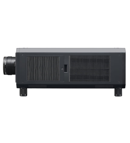 Panasonic PT-RZ12KEJ projector displaying a bright Full HD image, ideal for home theater and professional video presentations.