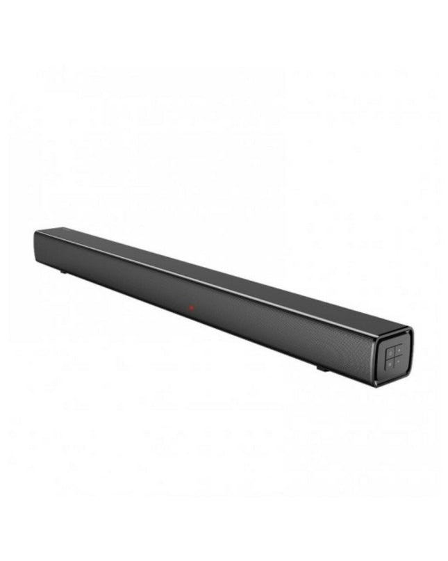 Panasonic HTB100 45W black soundbar with sleek design, compact electronic audio device for enhanced home entertainment.