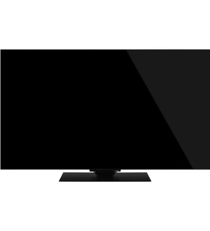 Panasonic 65-inch 4K Ultra HD OLED Smart TV with HDR and NVIDIA G-SYNC, sleek screen displaying vibrant colors and a modern design