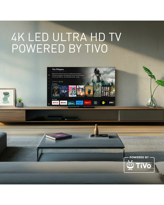 Panasonic TB50W61AEZ 50-inch 4K Ultra HD LED Smart TV with DVB-T2 and DVB-S2 for high-quality home entertainment.