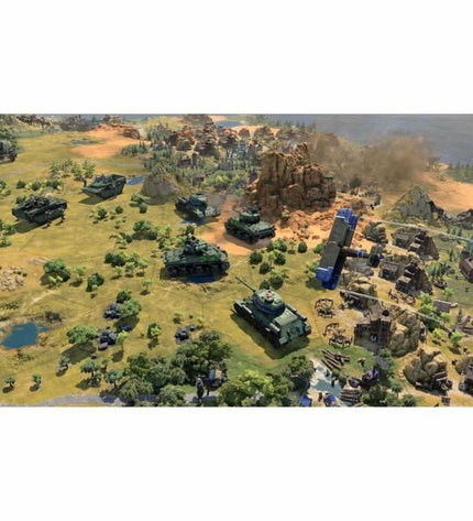 Nintendo Switch video game Sid Meier's Civilization VII by 2K GAMES, featuring game cover art and console setup.
