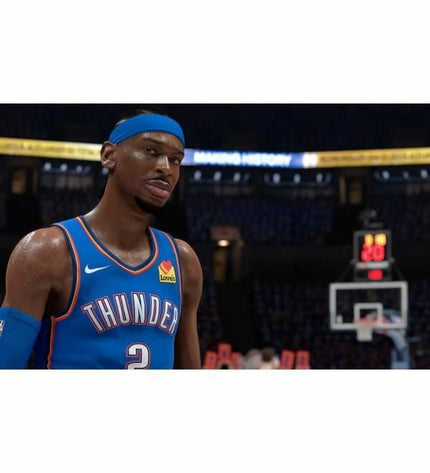 Nintendo Switch NBA 2K26 video game by 2K GAMES, showing game cover with basketball imagery for electronic plug-and-play console.