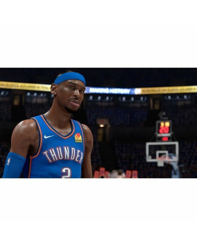 Nintendo Switch NBA 2K26 video game by 2K GAMES, showing game cover with basketball imagery for electronic plug-and-play console.