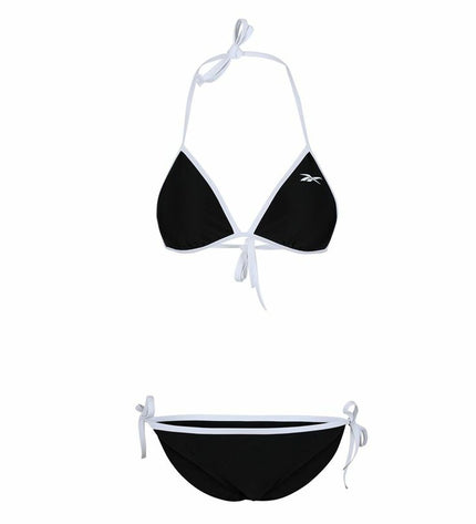 Reebok Allegra black bikini top for sport and watersport, featuring a sleek design and supportive fit.