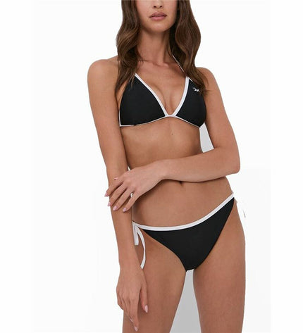 Reebok Allegra black bikini top for sport and watersport, featuring supportive design and sleek black fabric.