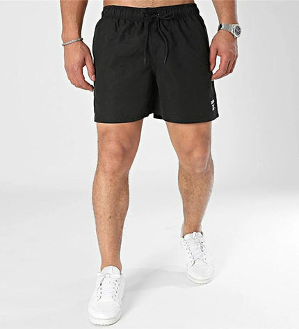 Reebok Yale men's black swim trunks for watersport and outdoor activities, featuring a sporty design and comfortable fit.