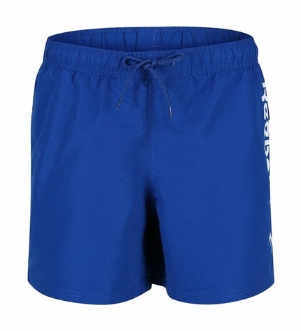 Reebok Yestin men's blue swim trunks for sport and watersport, lightweight fabric, elastic waistband, suitable for outdoor water activities.