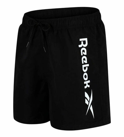Reebok women's black swim wetsuit for water sports and outdoor activities, close-up of the wetsuit's chest and shoulder area.