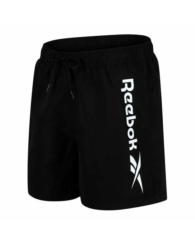Reebok women's black swim wetsuit for water sports and outdoor activities, close-up of the wetsuit's chest and shoulder area.