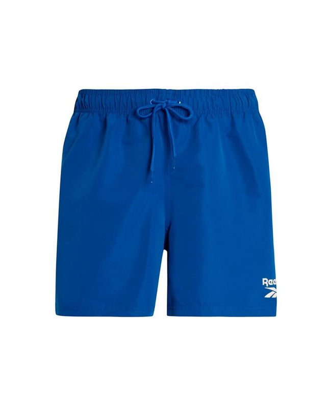 Reebok blue men's swim trunks for sport and outdoor watersports, featuring a comfortable fit and quick-drying fabric.