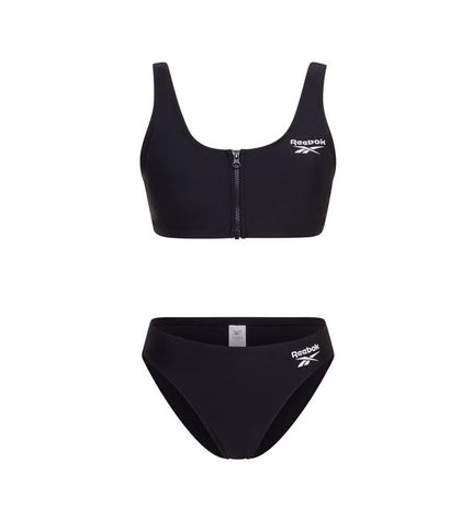 Black Reebok Ivy bikini for sport and watersport, featuring a sleek design suitable for outdoor swimming and water activities.