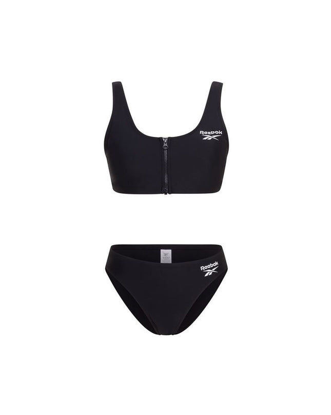 Black Reebok Ivy bikini for sport and watersport, featuring a sleek design suitable for outdoor swimming and water activities.