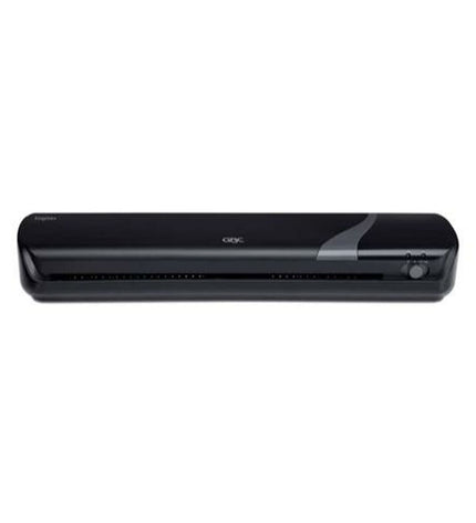 GBC black laminator machine for office use, set of 4, compact office electronics and stationery equipment.