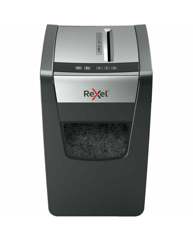 Rexel Momentum X410-SL paper shredder with 23-liter bin, office electronics and stationery for secure document disposal