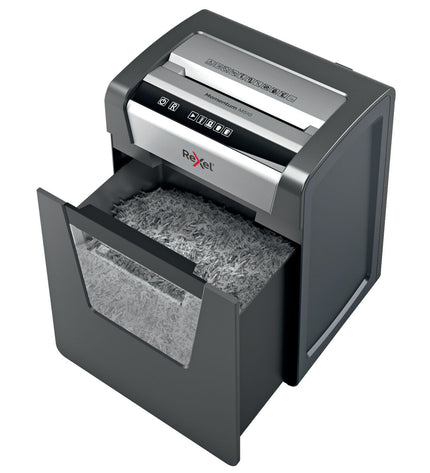 Rexel Momentum M510 paper shredder with 23-liter capacity, compact office electronic shredder for documents and paper.