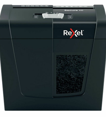 Rexel Secure X6 paper shredder with 10-liter waste bin, office electronics and stationery, compact and secure paper disposal