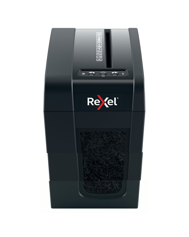 Rexel Secure X6-SL 10 L paper shredder for office use, with a compact design and secure shredding features.