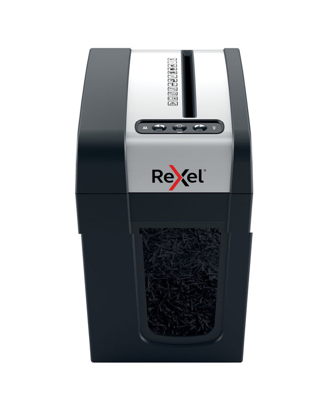 Rexel MC3-SL paper shredder microsnippers for office use, compact office electronics with a 10-liter waste bin.
