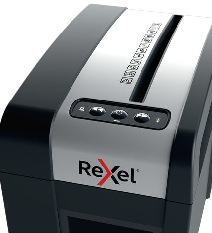 Rexel MC3-SL paper shredder microsnippers for office use, compact electronic office supplies with a 10-liter waste bin.