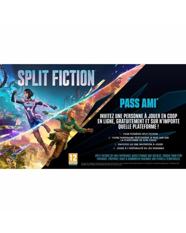 Electronic Arts Switch video game Split Fiction with colorful game cover art, designed for plug-and-play game consoles.