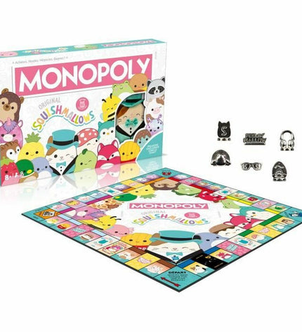 Winning Moves Monopoly Squishmallows toy, plush game character from the Monopoly-themed plush collection, soft and colorful.