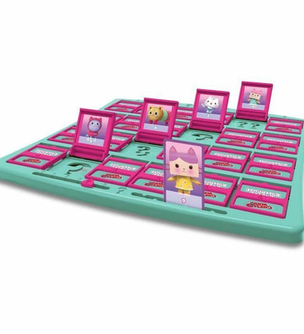 Winning Moves Who is it? Gabby and the Magic House game featuring Gabby's Dollhouse characters and colorful game components.