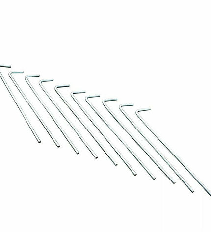 Regatta Staak Regatta Peg 8-inch camping tent stake with 10 components, suitable for outdoor camping and hiking.