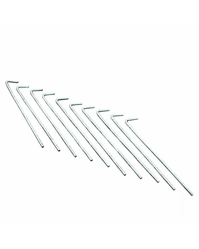 Regatta Staak Regatta Peg 8-inch camping tent stake with 10 components, suitable for outdoor camping and hiking.