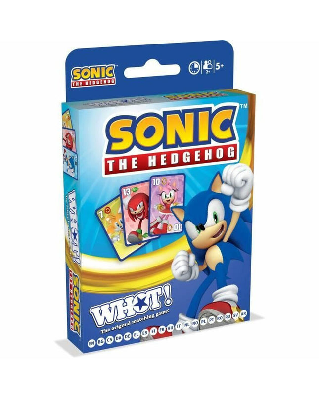 Winning Moves Sonic the Hedgehog board game for kids, featuring colorful game pieces and vibrant Sonic-themed artwork.