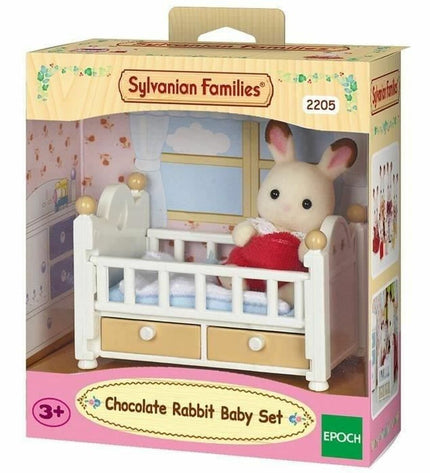Sylvanian Families Baby Rabbit Chocolate Bed toy figure from the action figures and dolls collection.