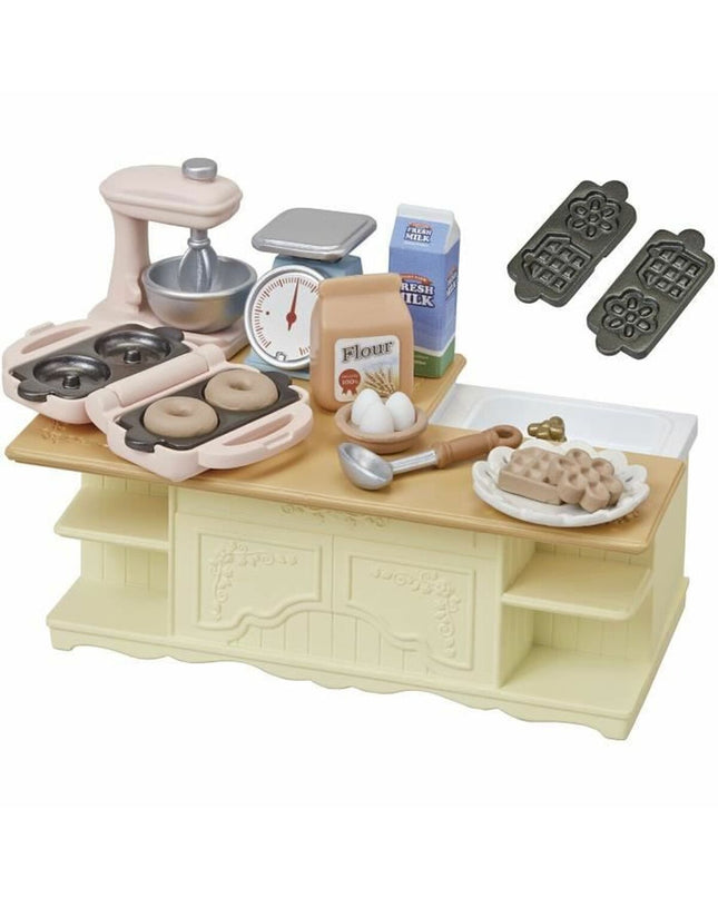 Sylvanian Families Kitchen Land action figure set from Actiefiguren Sylvanian Families 5442, featuring miniature dolls and kitchen accessories.