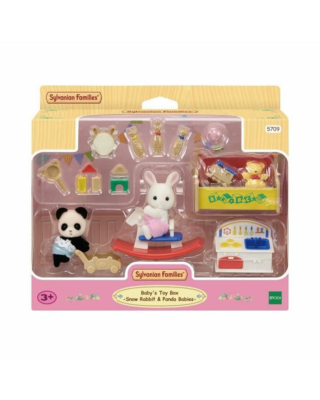 Sylvanian Families 5709 rabbit action figure, detailed toy figure from the popular playset, perfect for imaginative play.