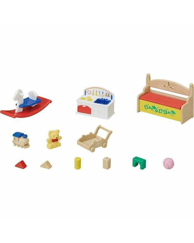 Sylvanian Families 5709 rabbit action figure, detailed plush toy from the playset, suitable for children’s toy and game collection