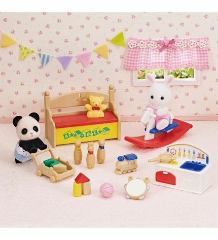 Sylvanian Families Konijn actiefiguur, speelgoed pop en spel, detailed plush rabbit figure for kids' play and collection.