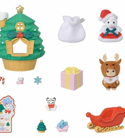 Sylvanian Families action figure from Sylvanian Families toy set, detailed plush animal figure for imaginative play.