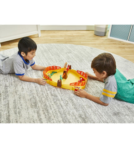 Super Mario Fire Mario Stadium board game, colorful toy and game accessory from Super Mario, featuring Fire Mario character and game elements.