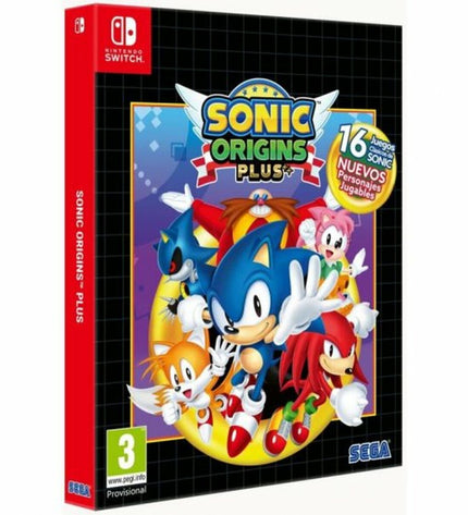 SEGA Switch video game cartridge for plug-and-play gaming console, with colorful game cover art and branding visible.