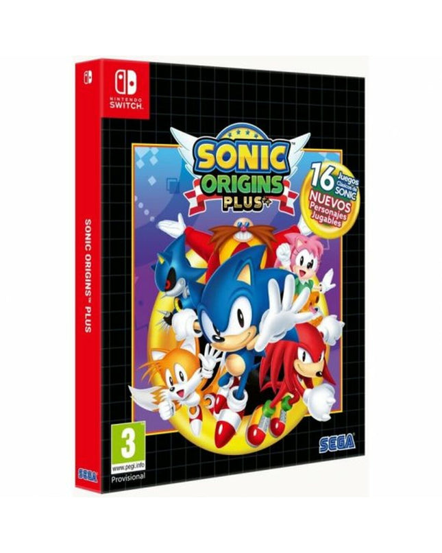 SEGA Switch video game cartridge for plug-and-play gaming console, with colorful game cover art and branding visible.