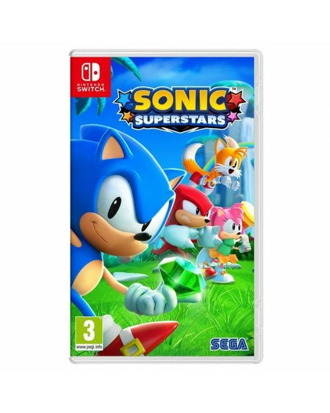SEGA Switch videogame console, Plug & Play electronics device, showing the front of the SEGA gaming system.
