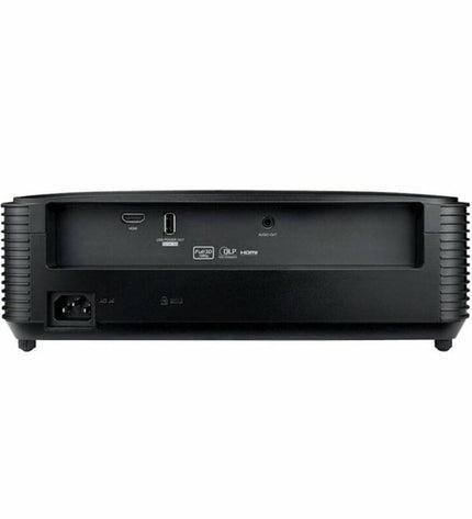 Optoma projector with 3600 lumens, Full HD resolution, HDMI port, ideal for home cinema and electronic entertainment.